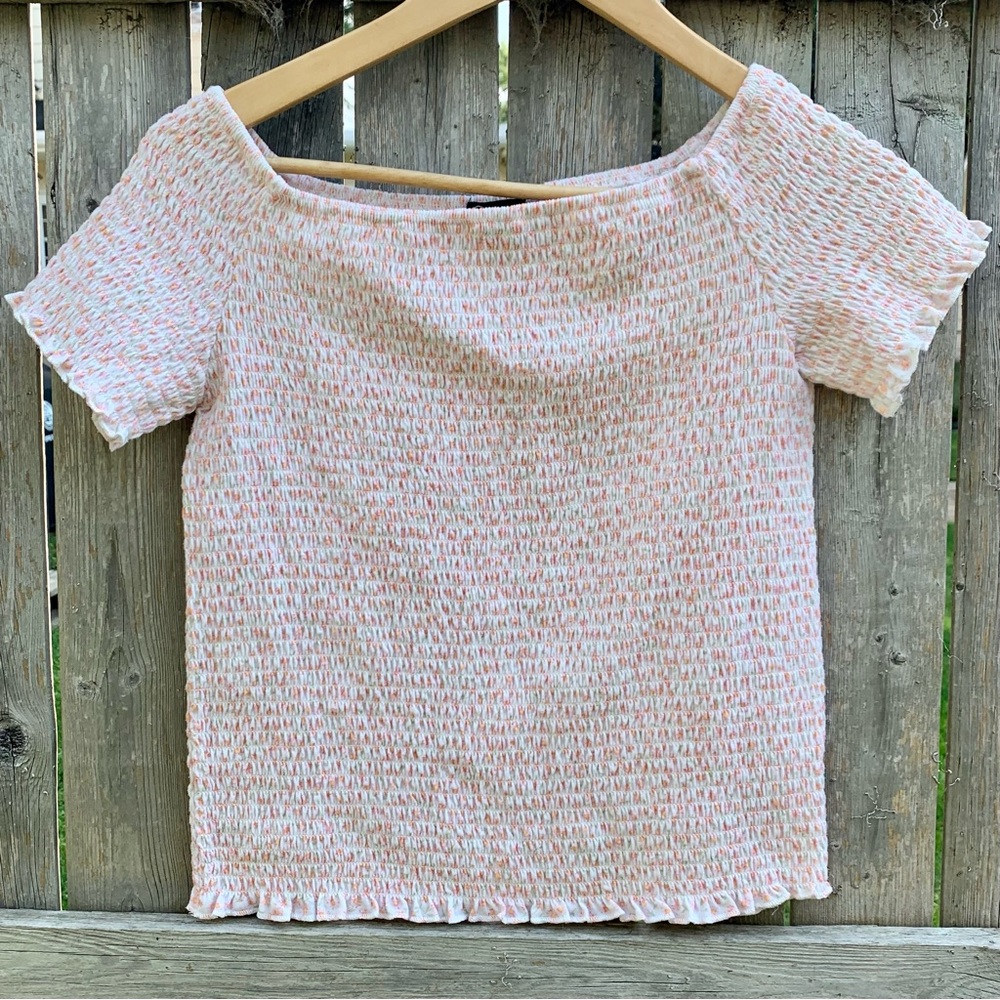 Smocked Ditsy Floral Top